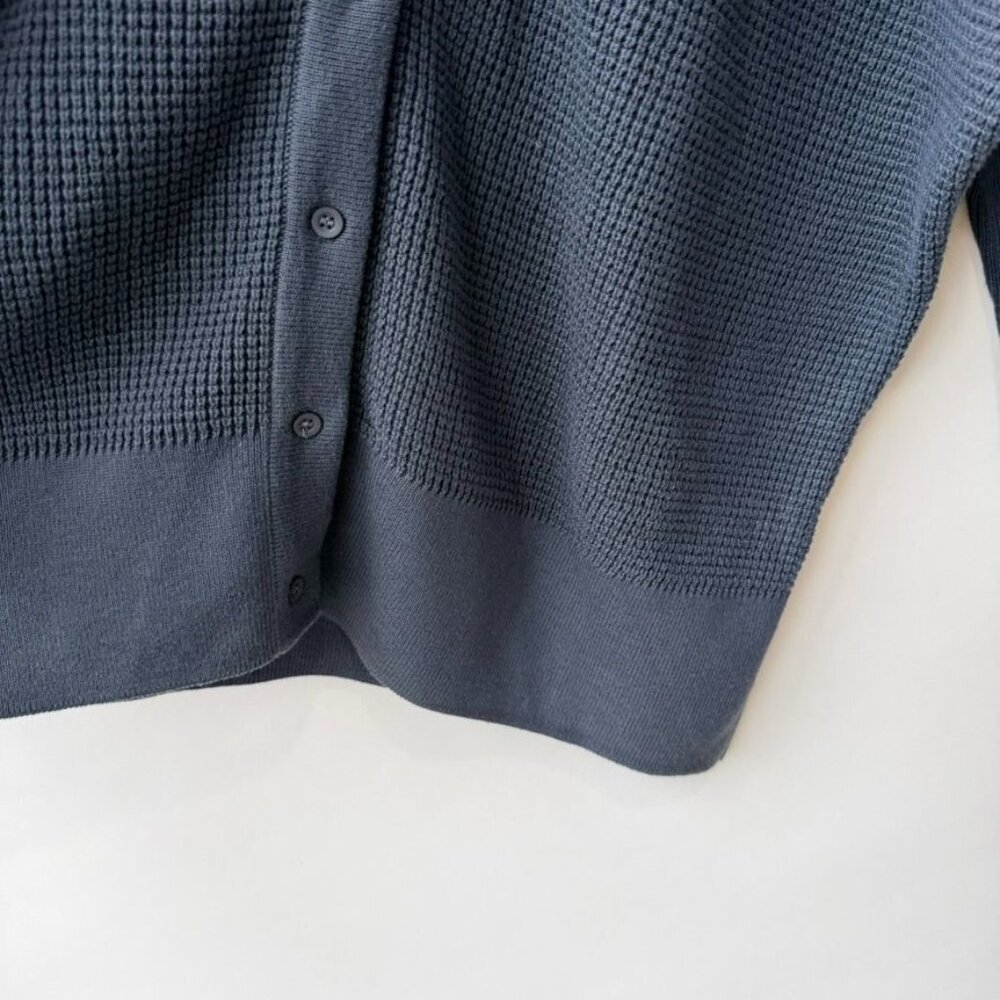 VETTA Oversized Convertible Cardigan Turtleneck Blue/gray Women’s Size S Q7 - Picture 5 of 9